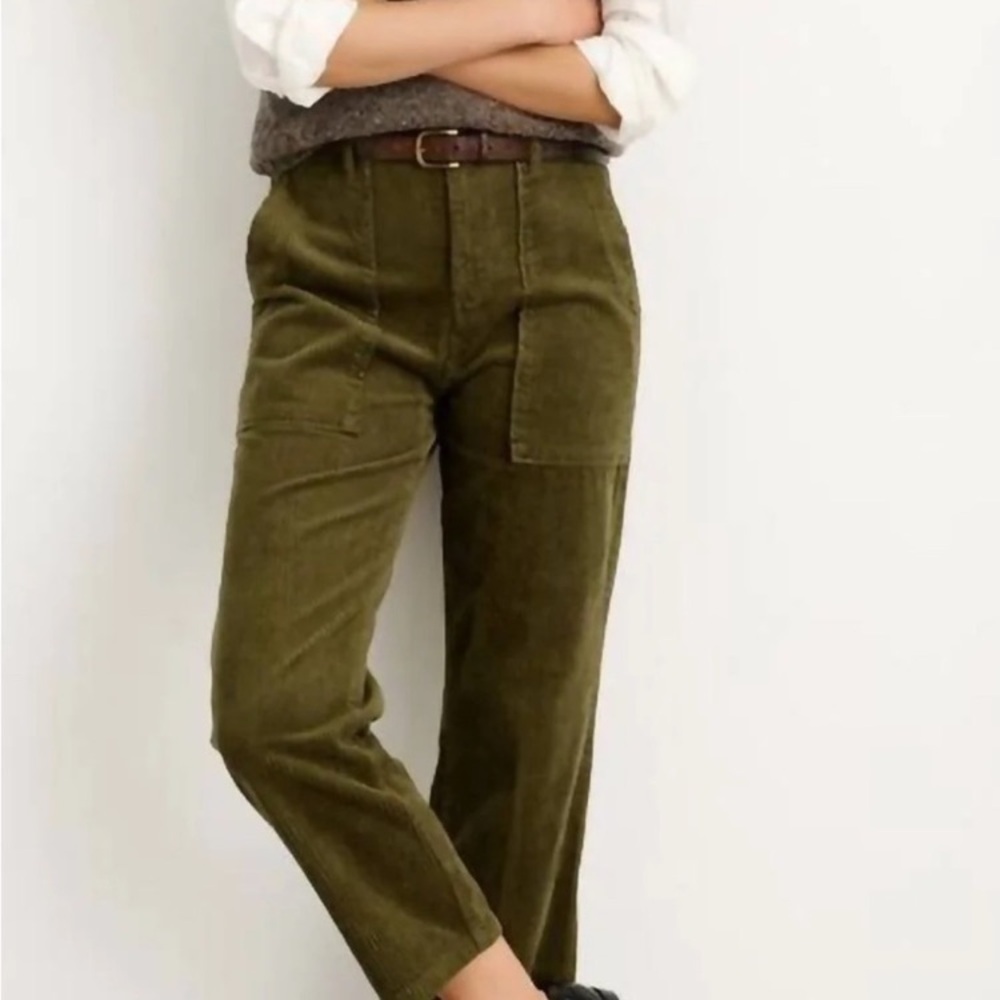 Alex Mill Green Corduroy Trousers sz 6